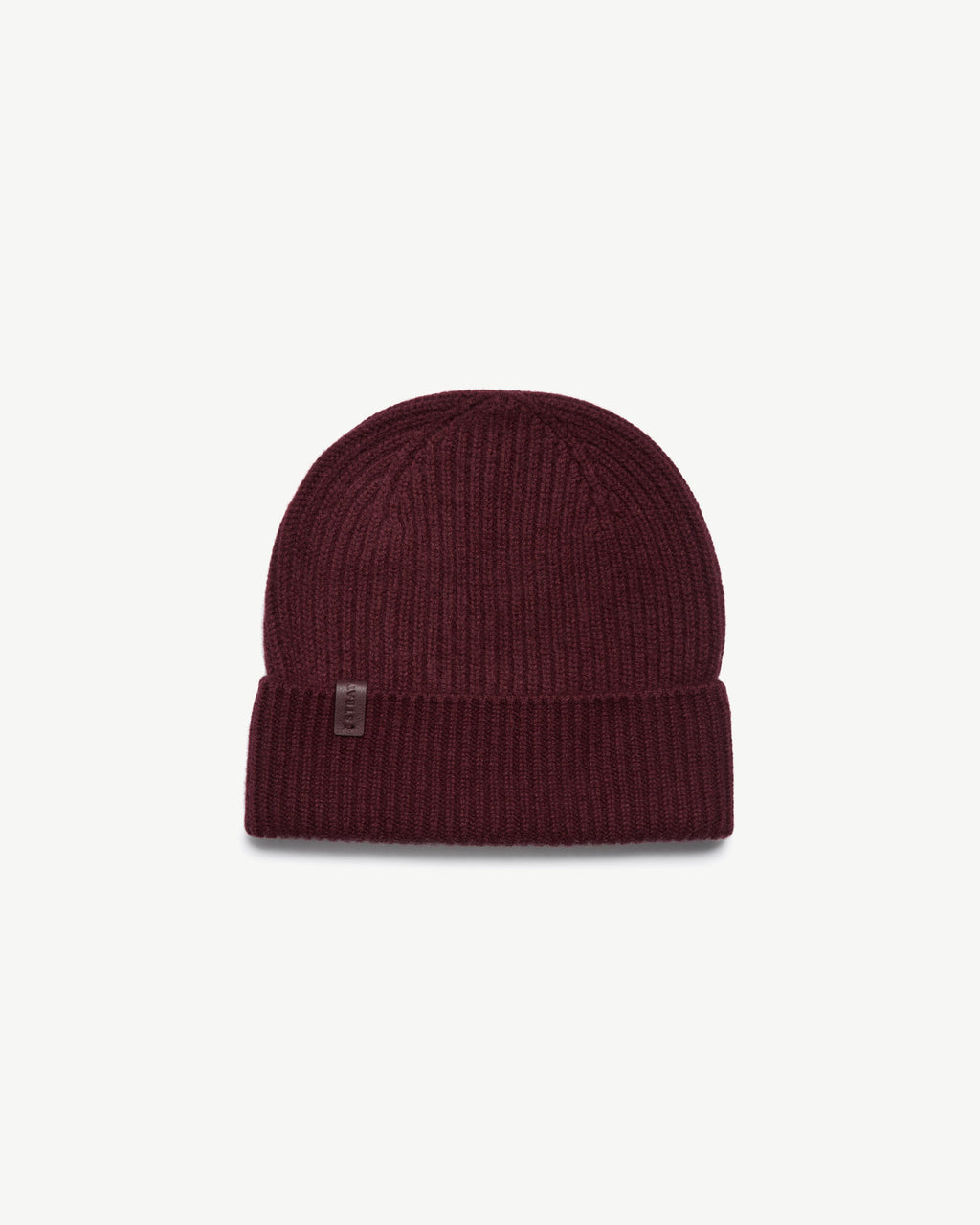 Westray Ribbed Cashmere Beanie - Burgundy