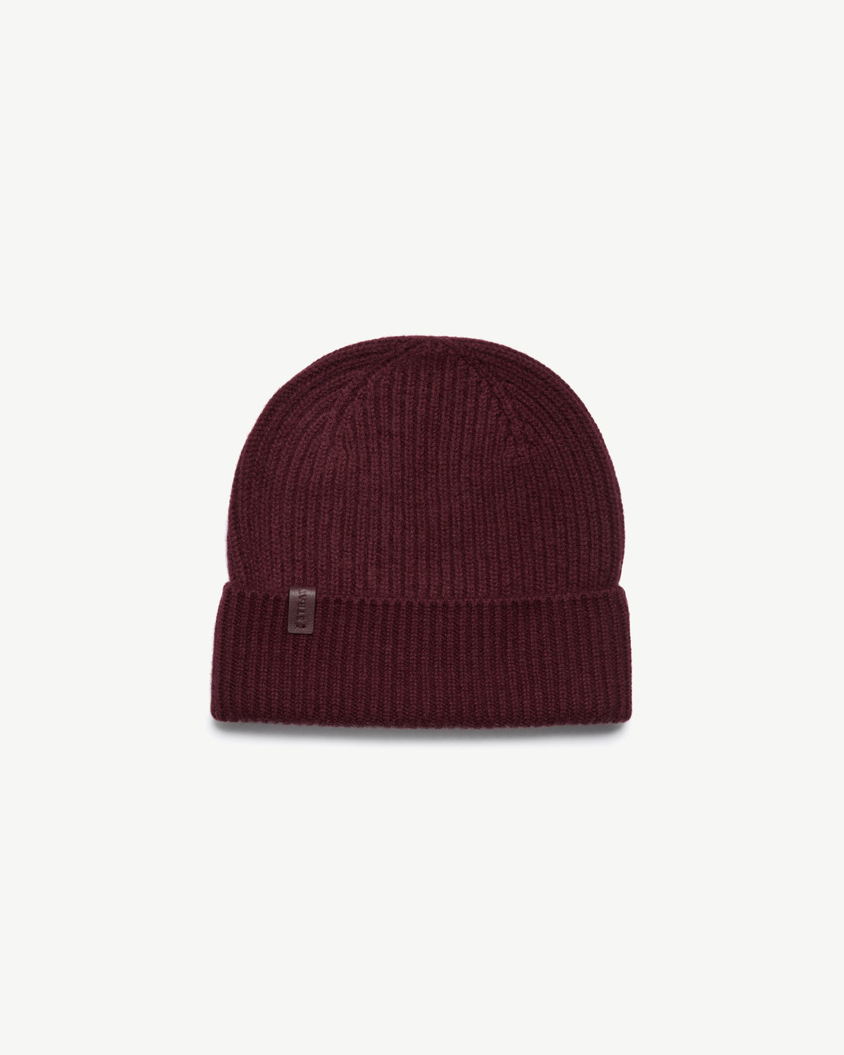 Westray Ribbed Cashmere Beanie - Burgundy