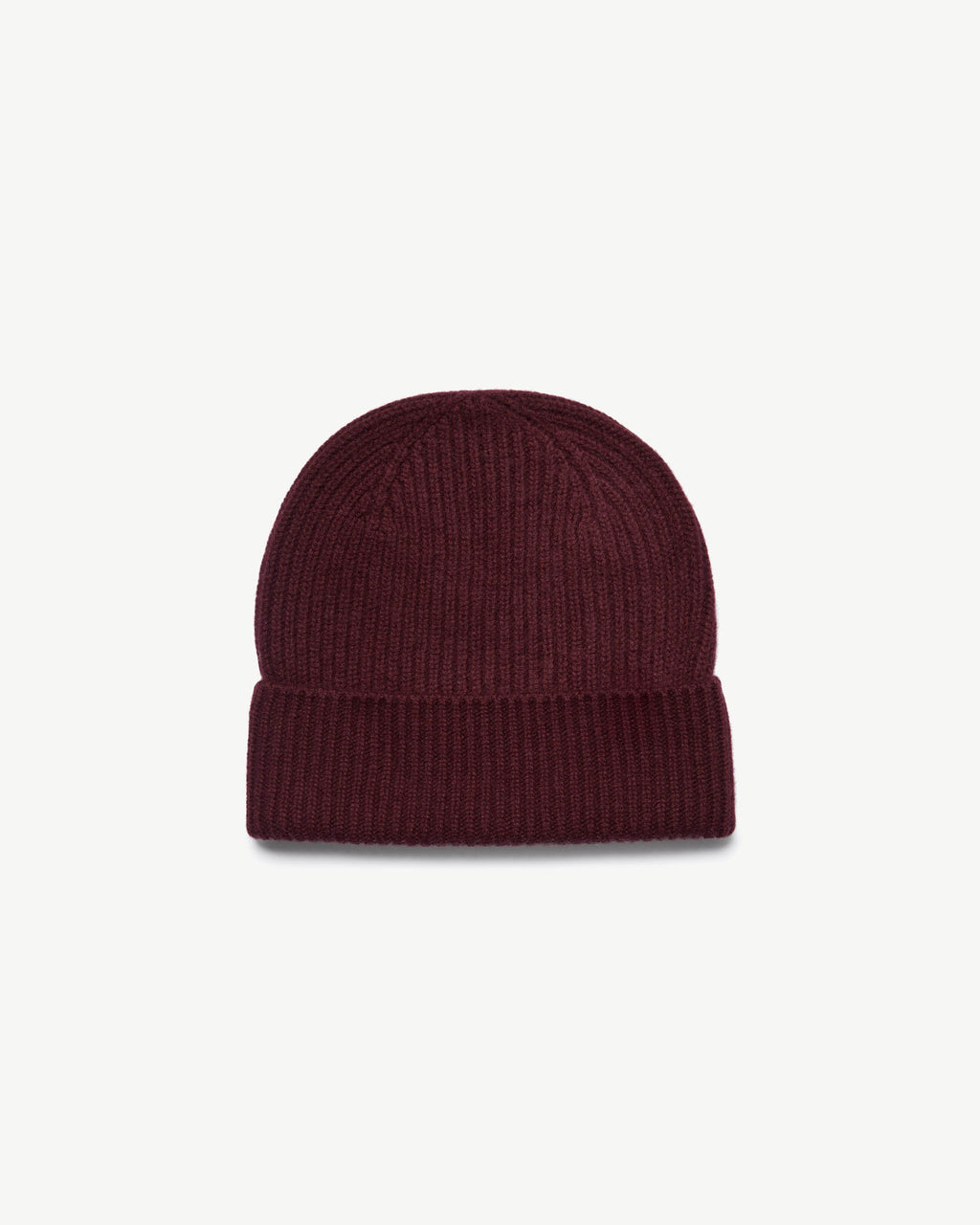 Westray Ribbed Cashmere Beanie - Burgundy