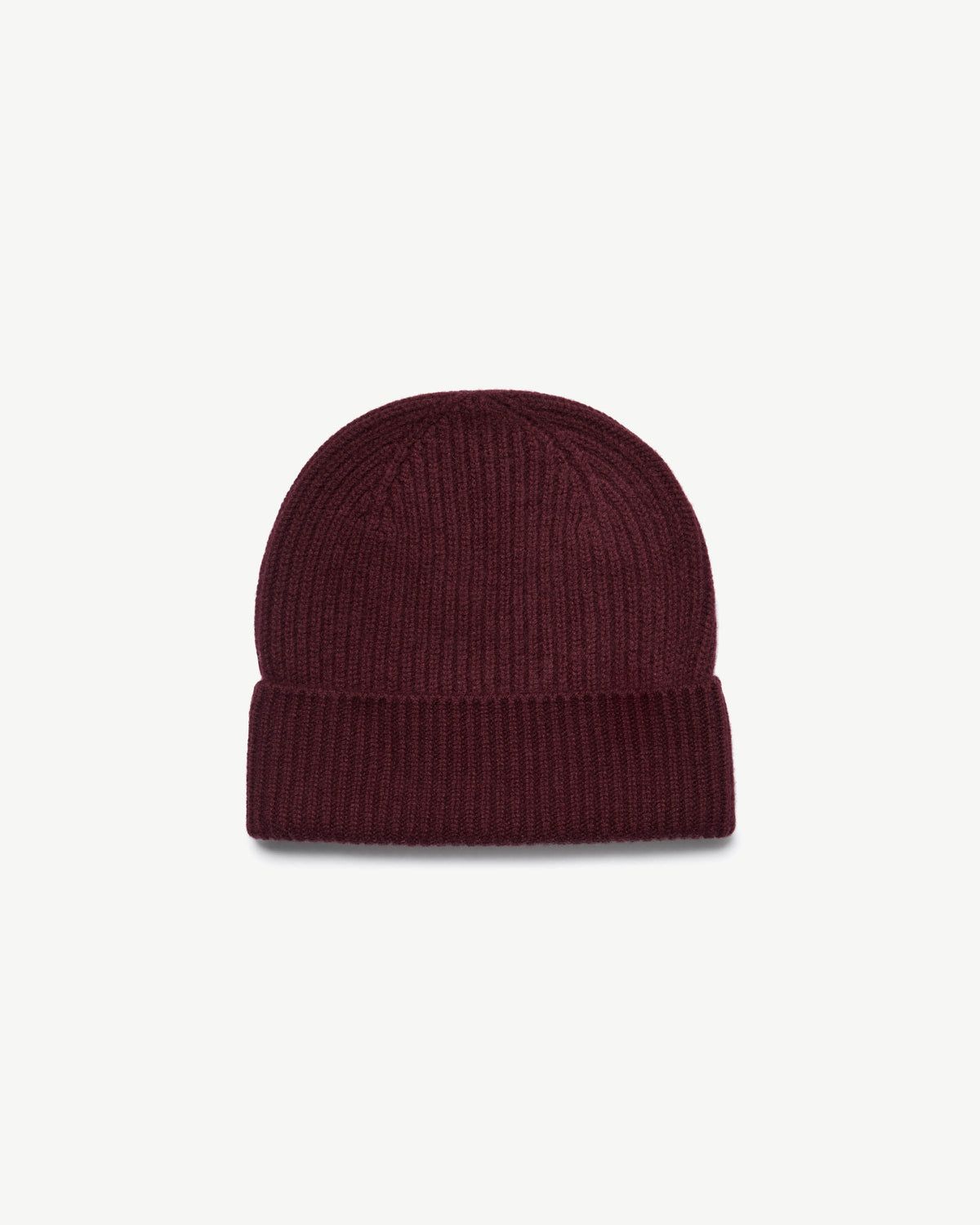Westray Ribbed Cashmere Beanie - Burgundy