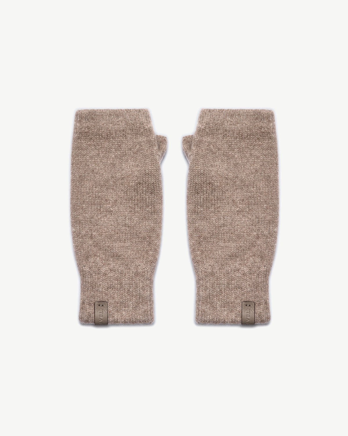Westray Fingerless Cashmere Gloves - Pebble