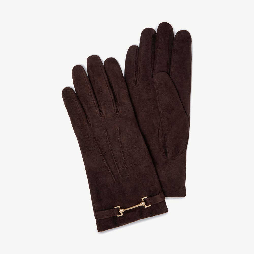 Stockbridge Gloves - Chocolate Suede