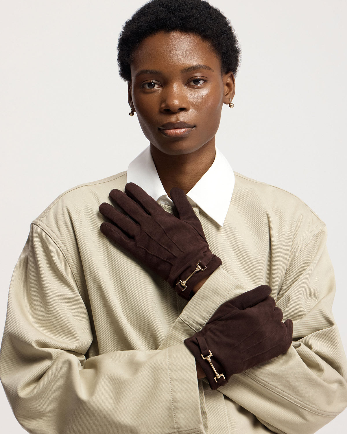 Stockbridge Gloves - Chocolate Suede