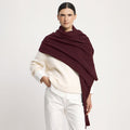 Westray Cashmere Travel Wrap - Burgundy