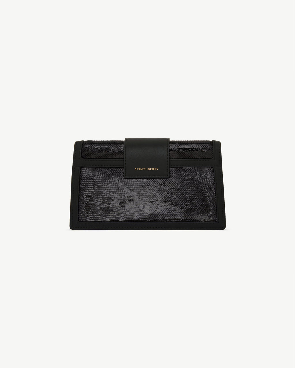 Crescent on a Chain - Black Sequins