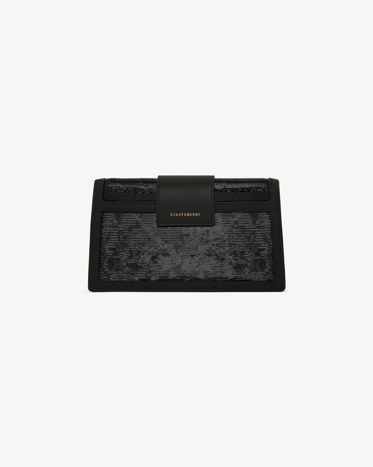 Crescent on a Chain - Black Sequins