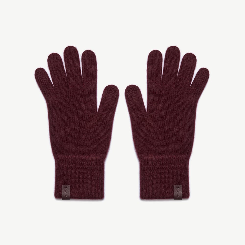 Westray Cashmere Gloves - Burgundy