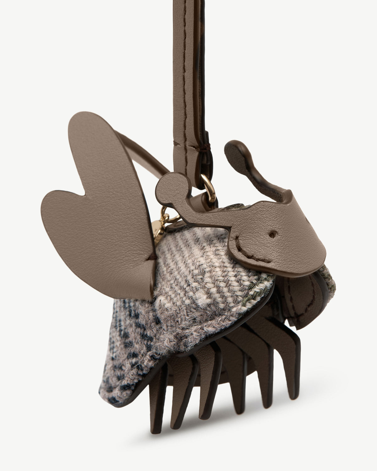Bag Charm - Strathberry Tartan Bumblebee