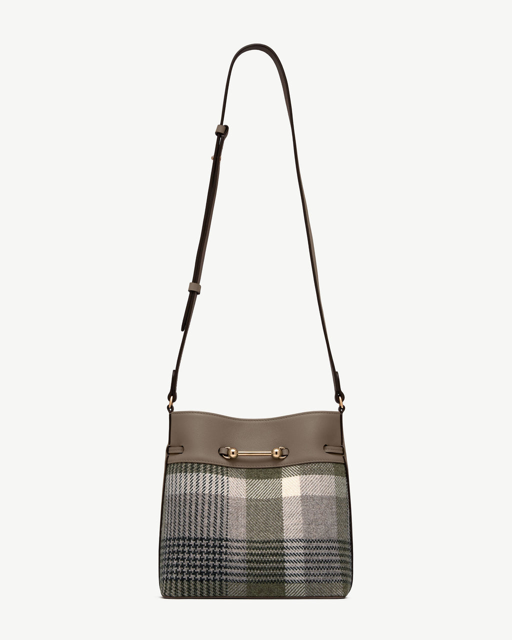 Corda Bucket - Strathberry Tartan Taupe
