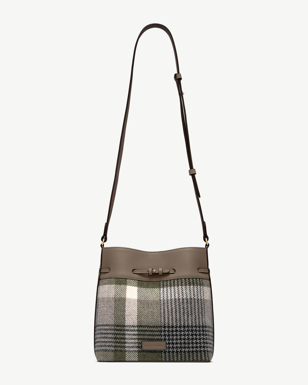 Corda Bucket - Strathberry Tartan Taupe