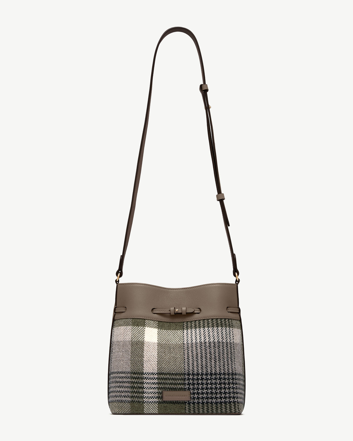 Corda Bucket - Strathberry Tartan Taupe