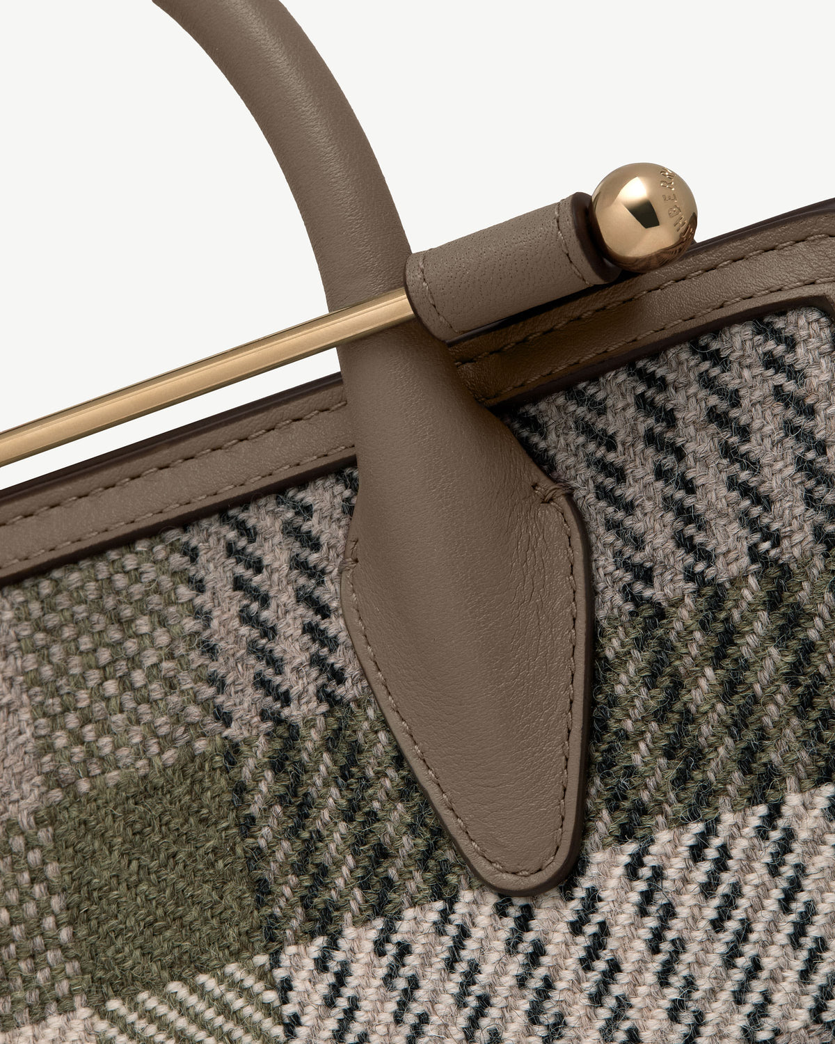 Mini Tote - Strathberry Tartan Taupe