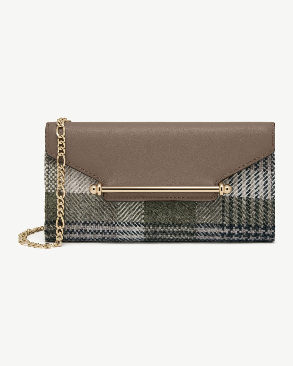 Multrees Chain Wallet - Strathberry Tartan Taupe