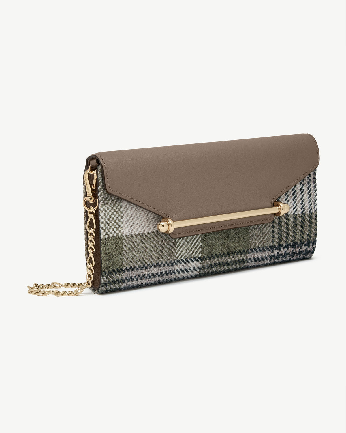 Multrees Chain Wallet - Strathberry Tartan Taupe