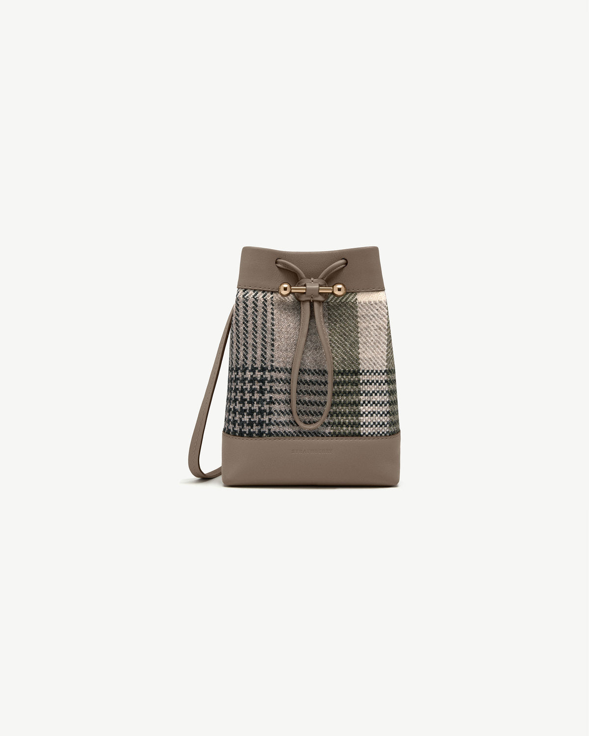 Osette Midi Pouch - Strathberry Tartan Taupe