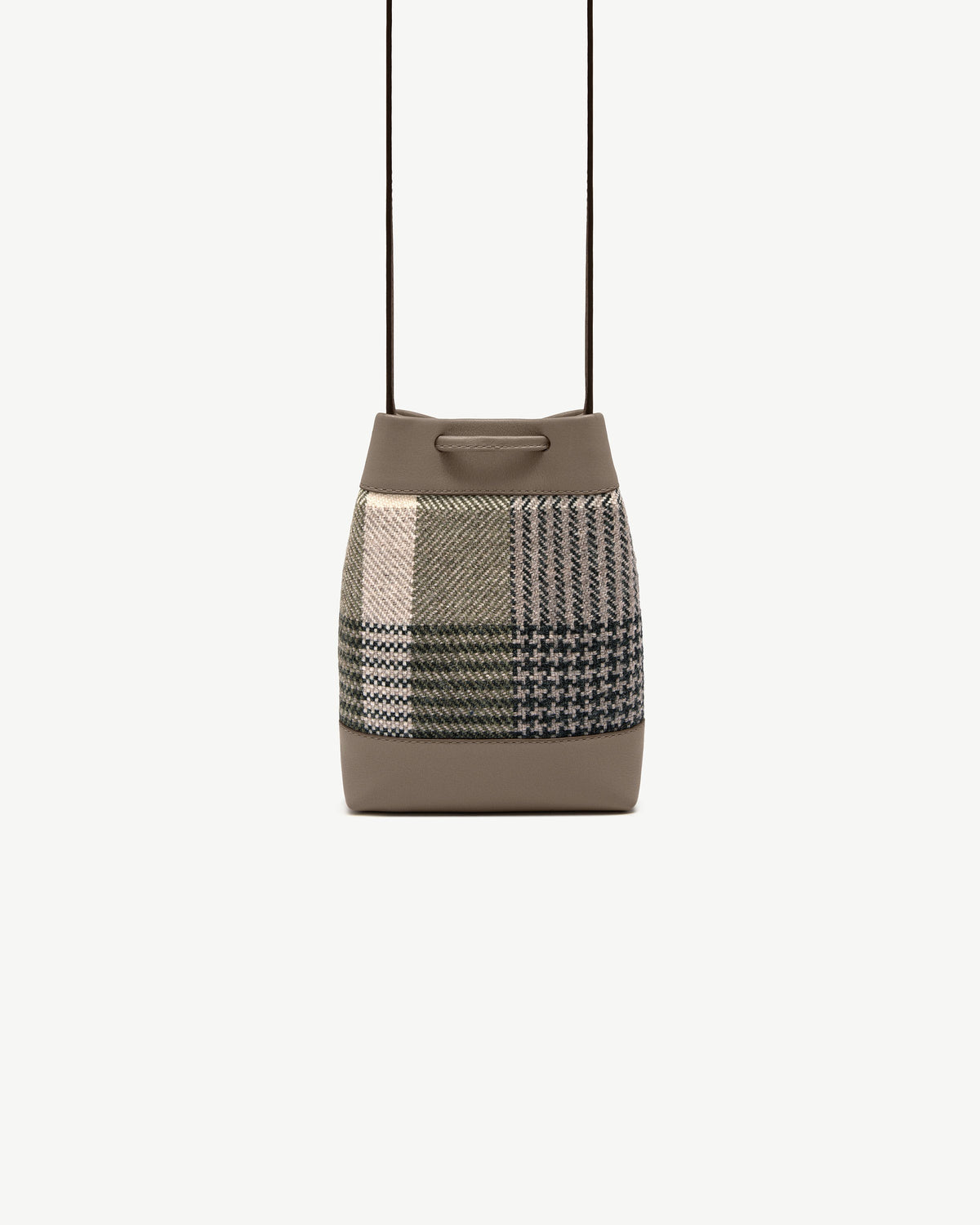 Osette Midi Pouch - Strathberry Tartan Taupe