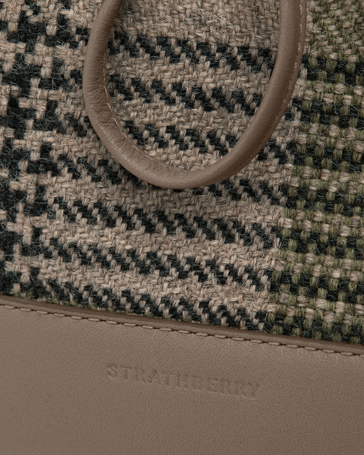 Osette Midi Pouch - Strathberry Tartan Taupe