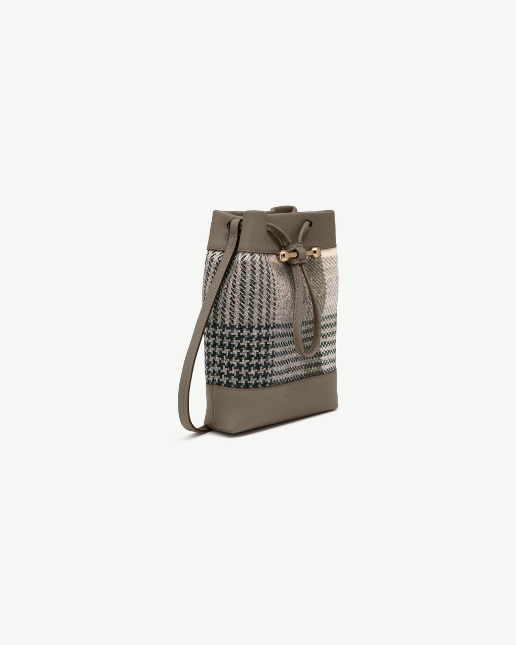 Osette Midi Pouch - Strathberry Tartan Taupe