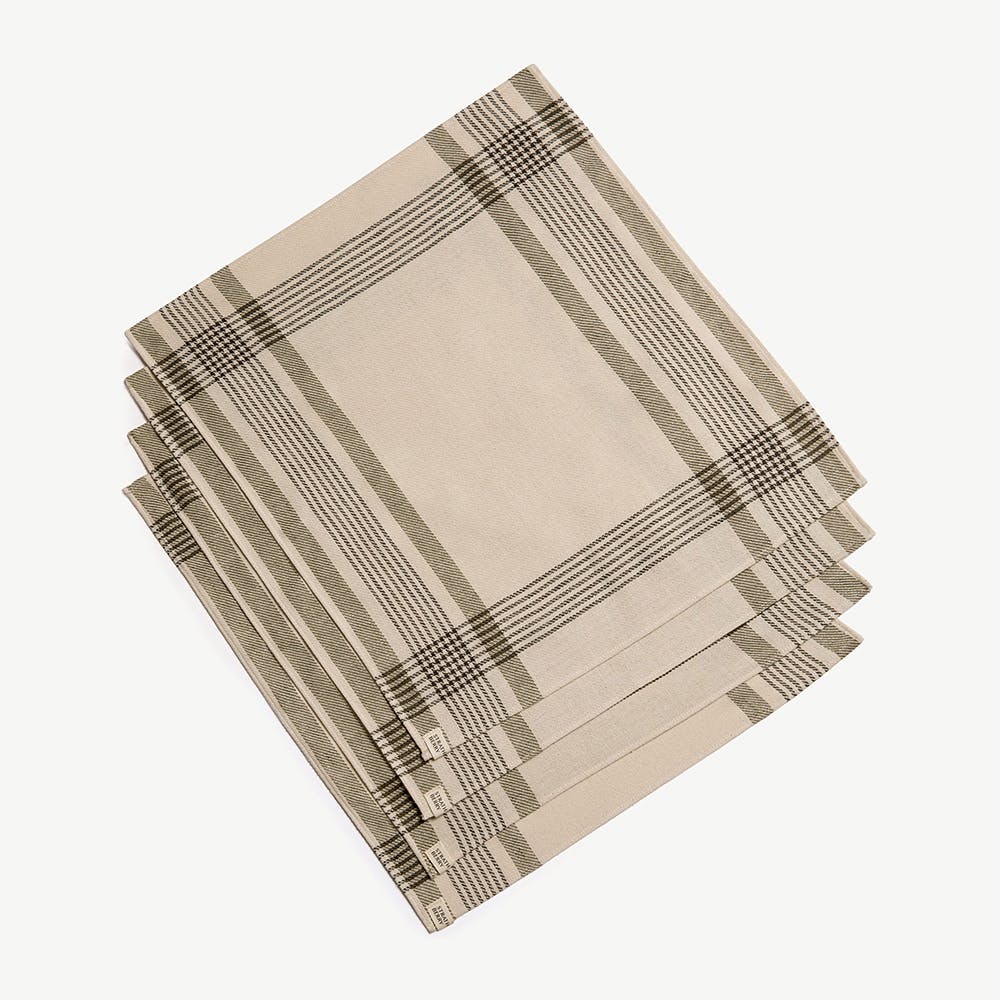 Tartan Napkins - Strathberry Tartan Cotton/Linen
