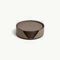 Leather Coasters - Taupe